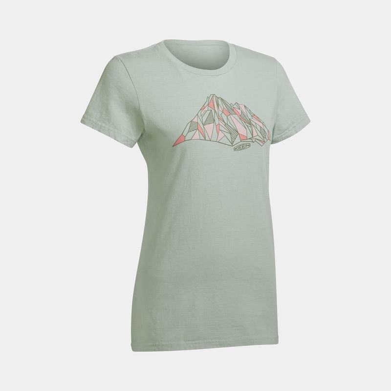 Playeras Keen Faceted Mountain Para Mujer Verde Oliva - Ropa Keen Mexico (234961-NZY)